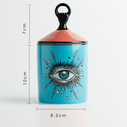 Evil Eye Ceramic Canister/Jar