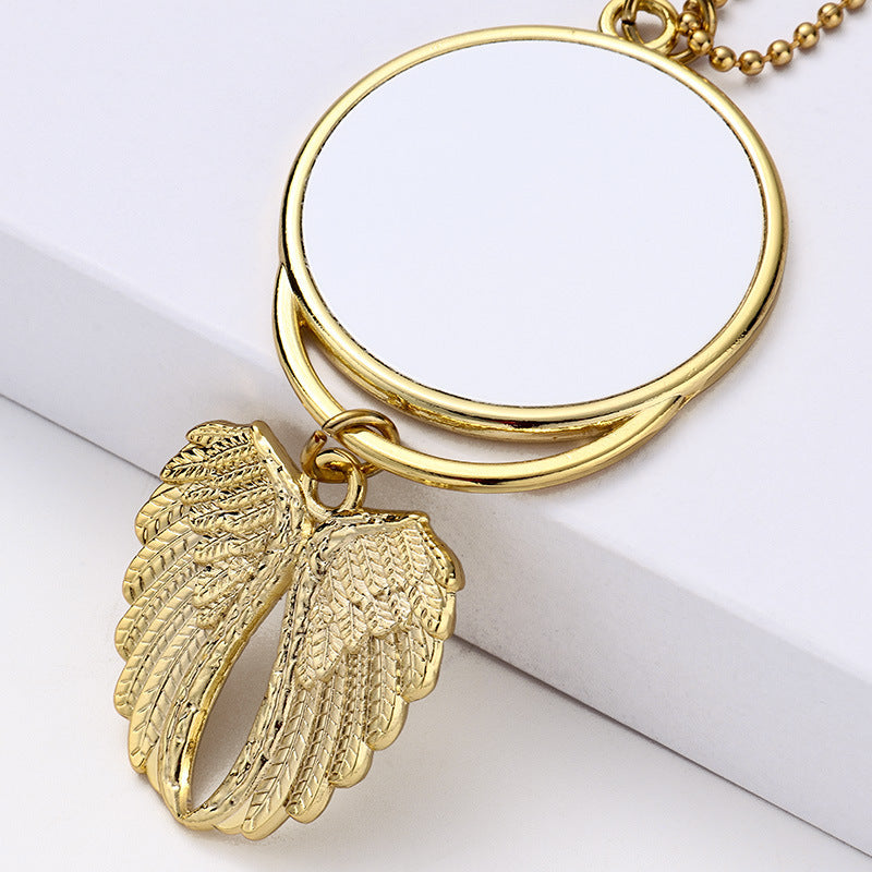 Angel Wing Car Charm with Photo Frame