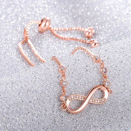 Rose Gold Infinity Bracelet