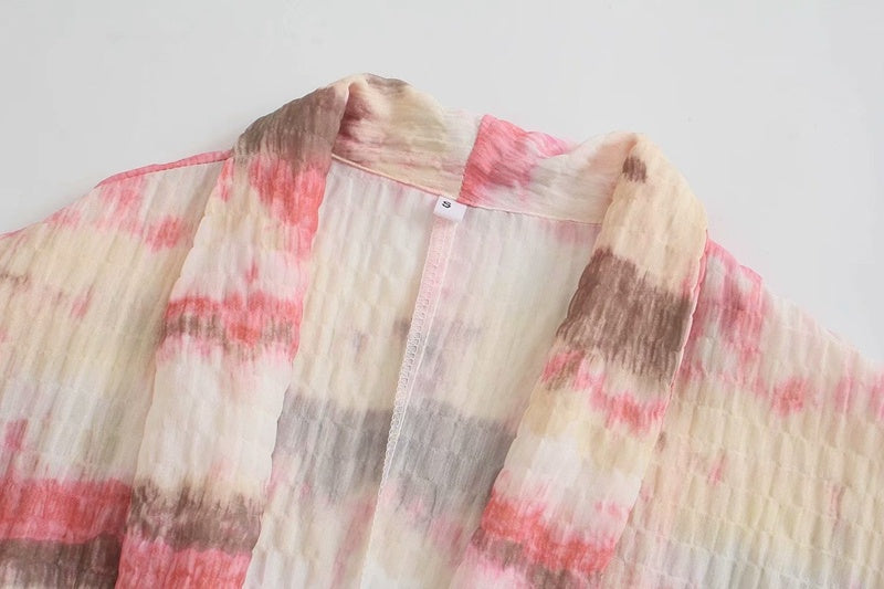 Blush Tie Dye Kimono/Robe