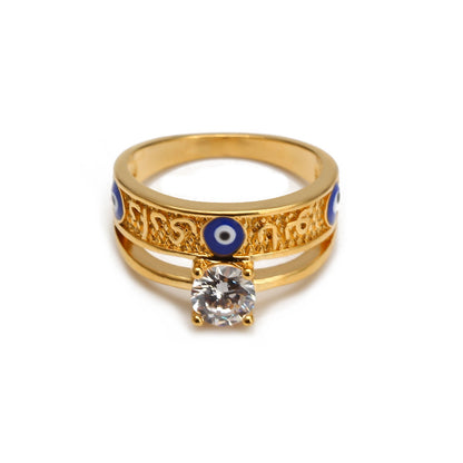 Chunky Evil Eye Ring