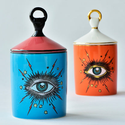 Evil Eye Ceramic Canister/Jar