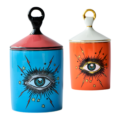 Evil Eye Ceramic Canister/Jar