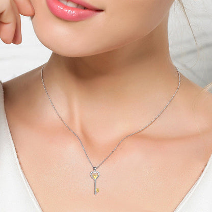 925 Silver Key Necklace