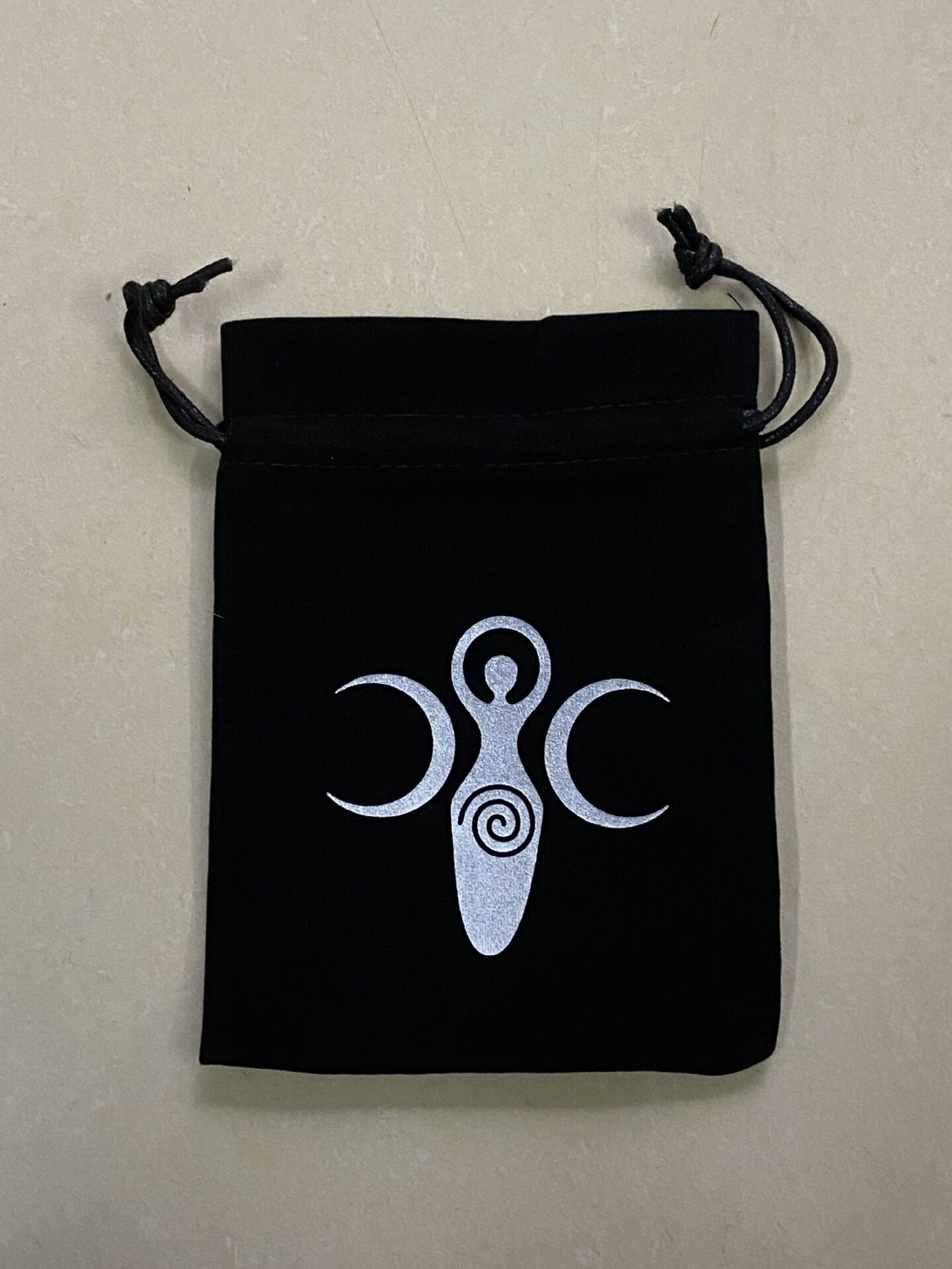 Black Drawstring Tarot Card Storage Bag