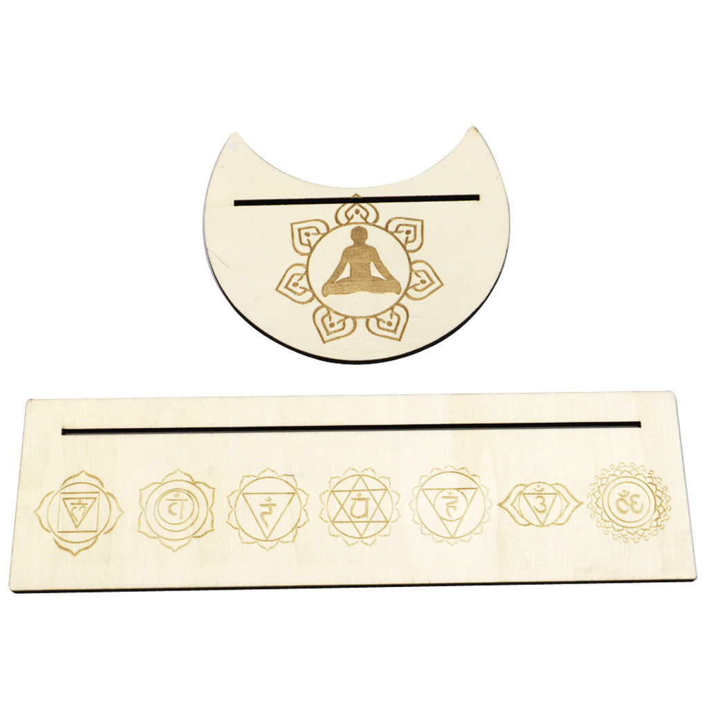 Wooden Tarot Card Holder Set