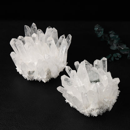 Luxe White Crystal Quartz Cluster