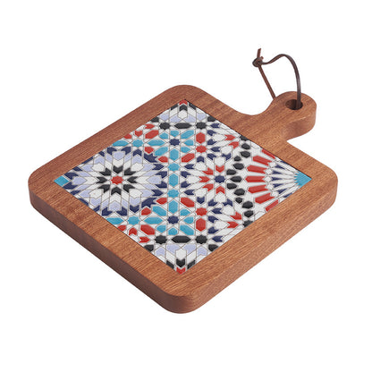 Moroccan Tile Timber Coaster