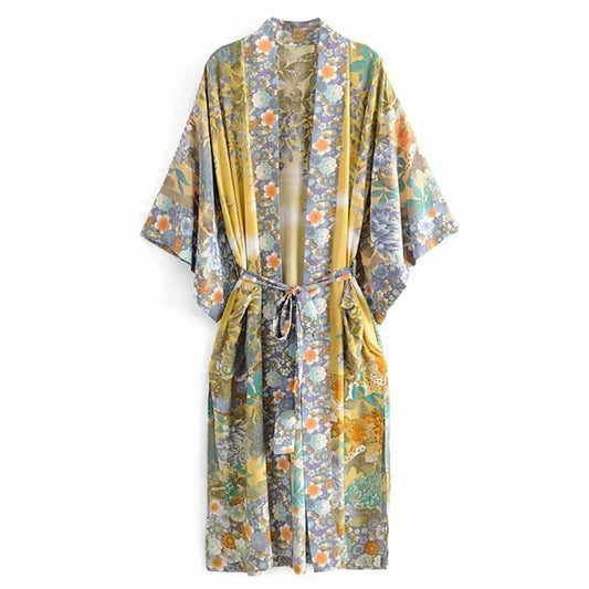 Sunshine Floral Robe/Kimono