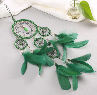 Forest Green Feather Dreamcatcher