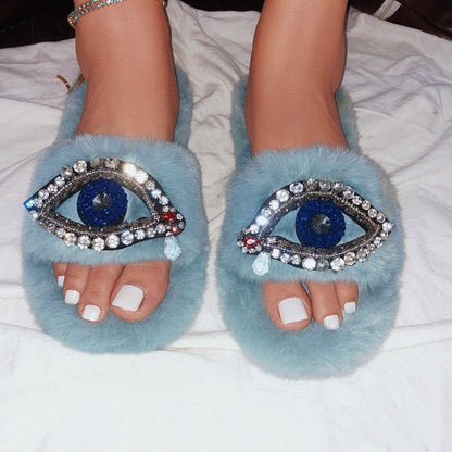 Evil Eye Slippers