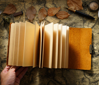 A5 Vintage Style Cowhide Journal