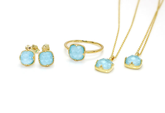 Gold Plated Turquoise Jewellery Collection