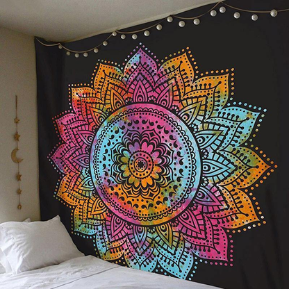 Multi-Coloured Mandala Tapestry