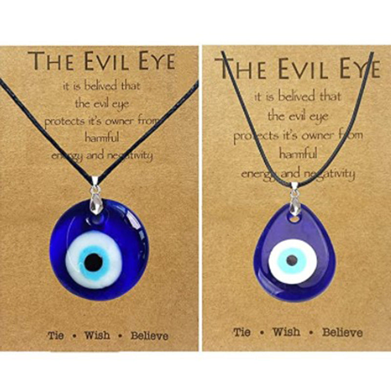 Evil Eye Glass Necklace/Bracelet