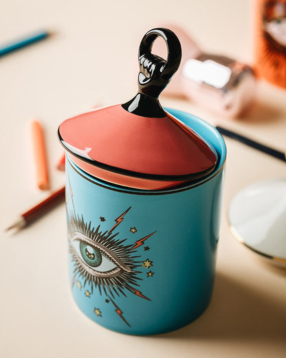 Evil Eye Ceramic Canister/Jar