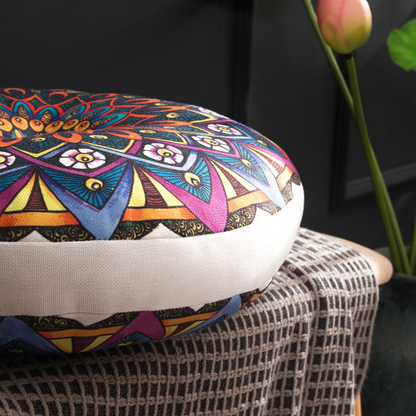 Patterned Floor Cushion/Round Cushion