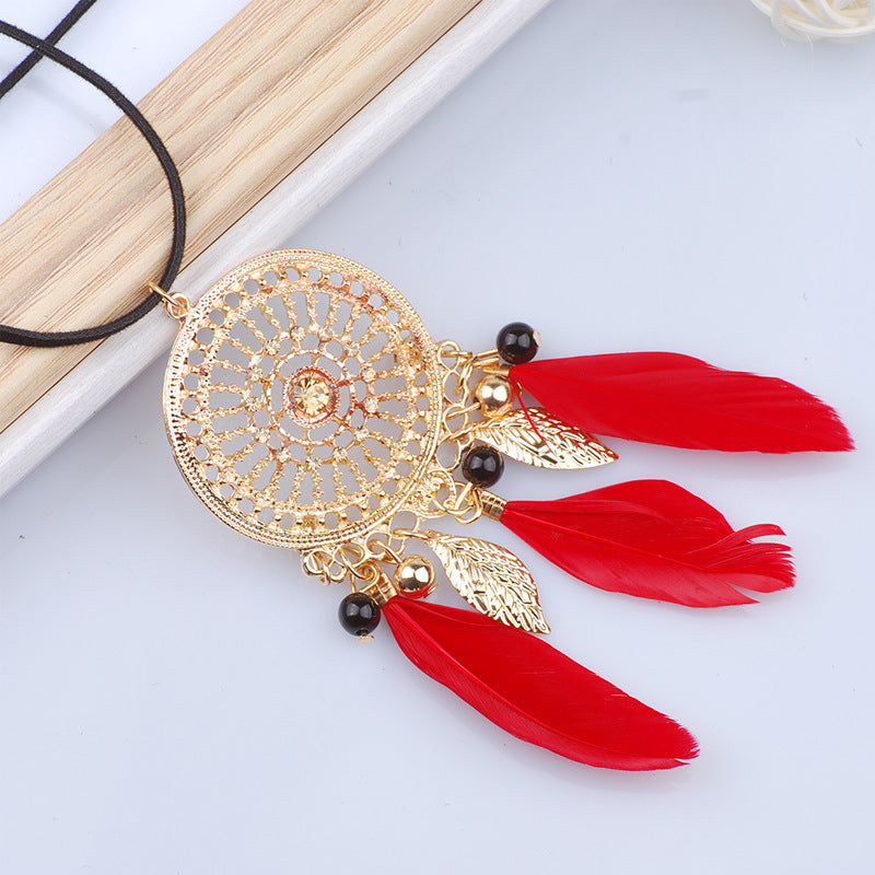 Feather Tassel Necklace