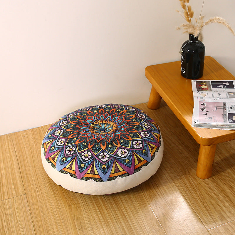 Patterned Floor Cushion/Round Cushion