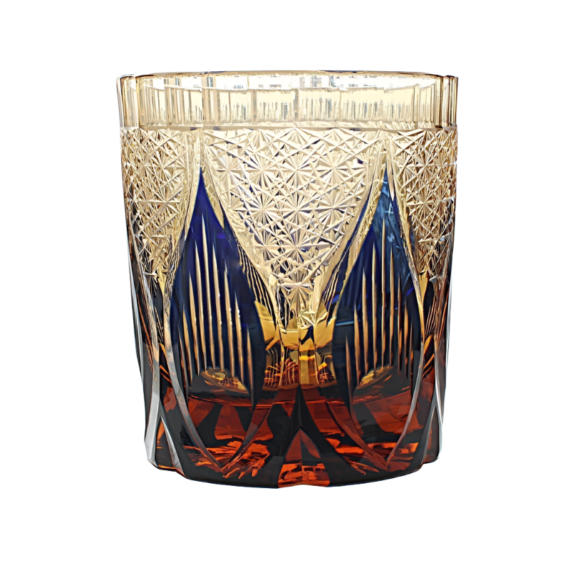 Hand Cut Crystal Glass Tumbler