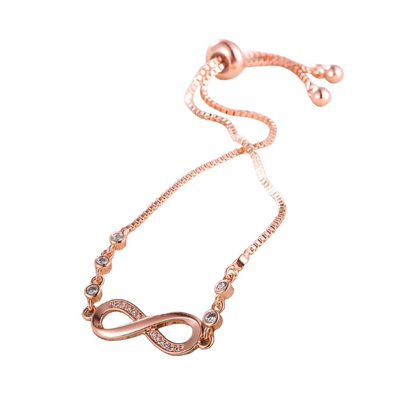 Rose Gold Infinity Bracelet