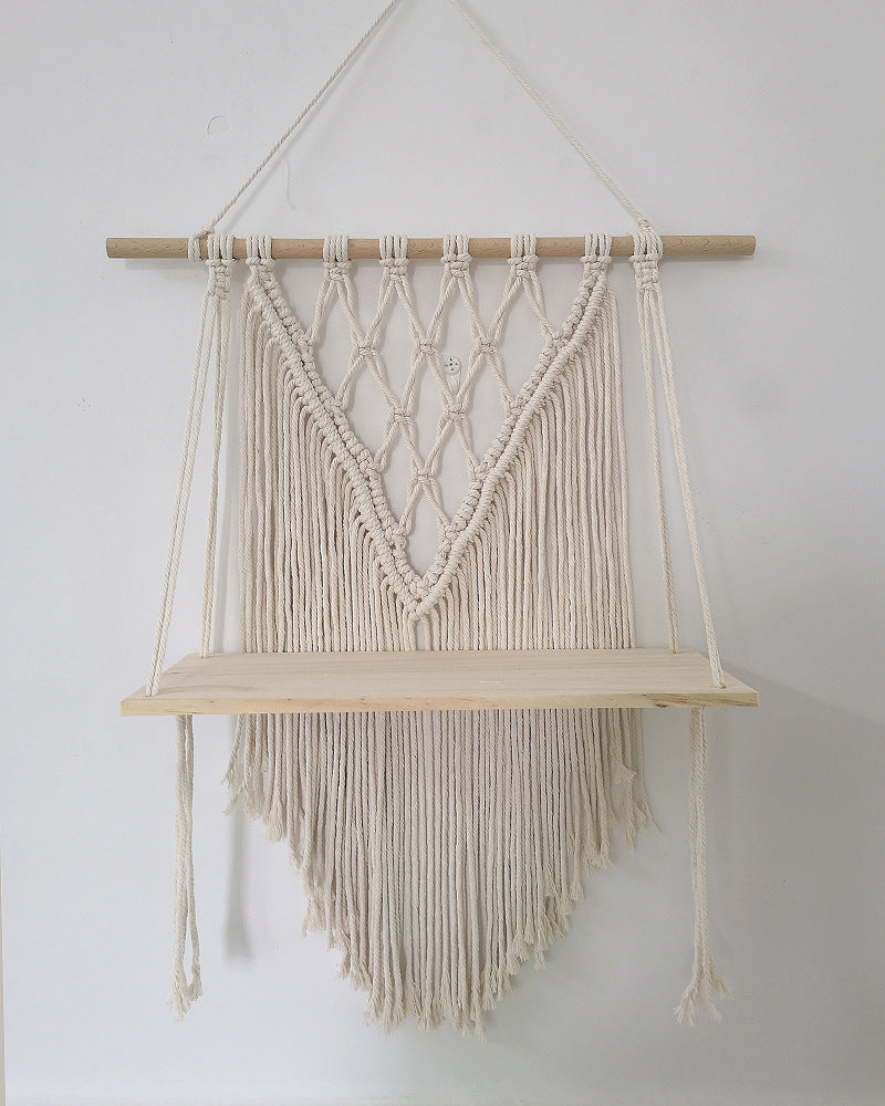 Wall Hanging Tapestry with Shelf