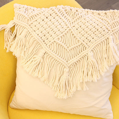 Boho Chic Knitted Cushion Cover