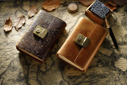 A5 Vintage Style Cowhide Journal