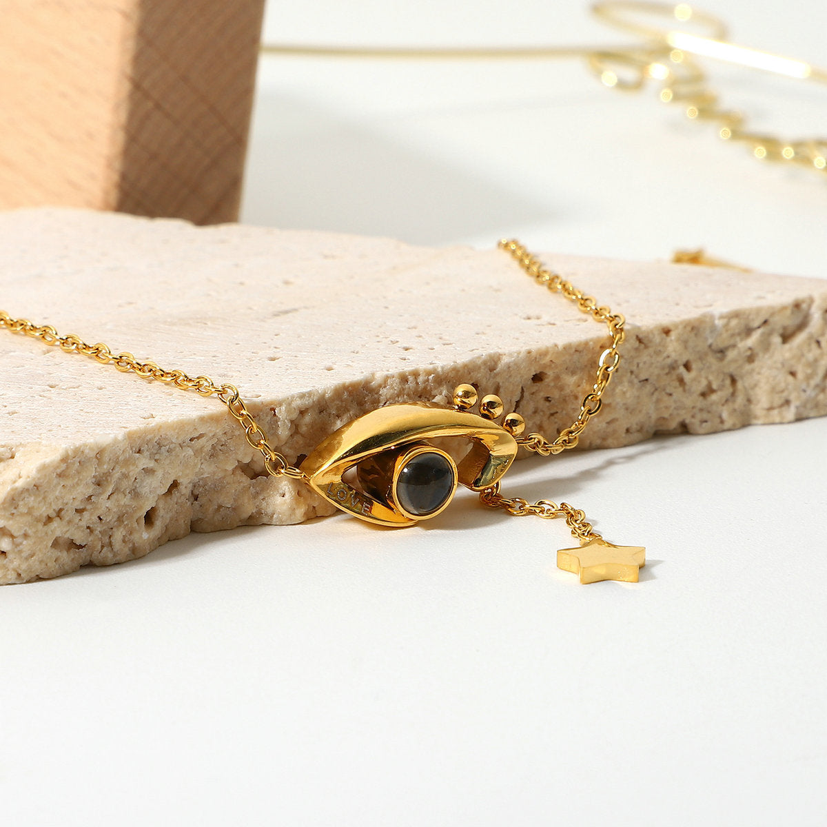 18K Gold Plated Evil Eye Star Bracelet