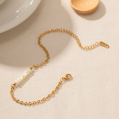 18K Gold Plated Shell Bracelet