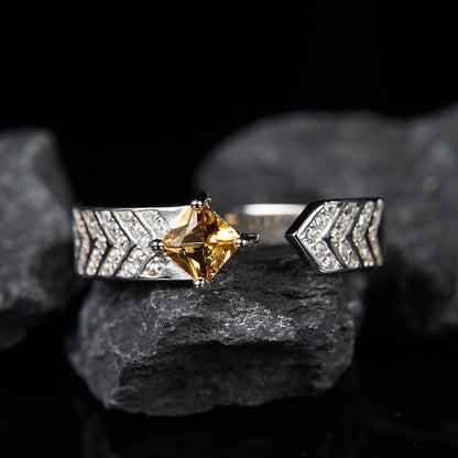 Citrine Silver Ring