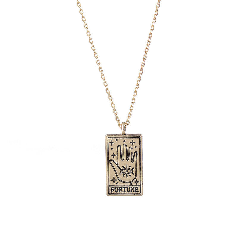 Vintage Look Tarot Card Necklace