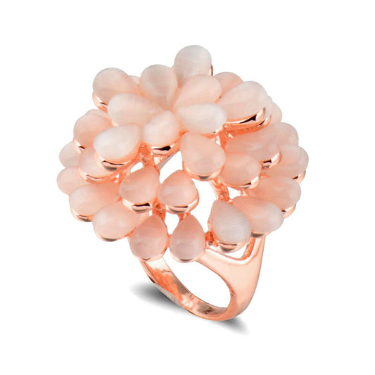 Blush Pink 3D Flower Ring