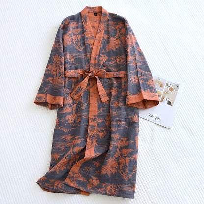 Mountains Cotton Bathrobe/Kimono Collection