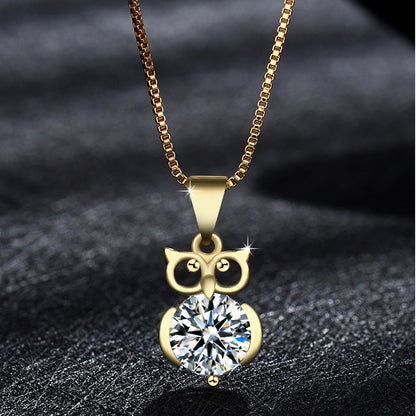 18k Gold Plated Owl Necklace