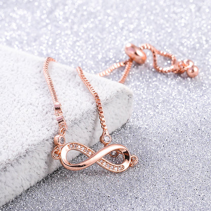 Rose Gold Infinity Bracelet