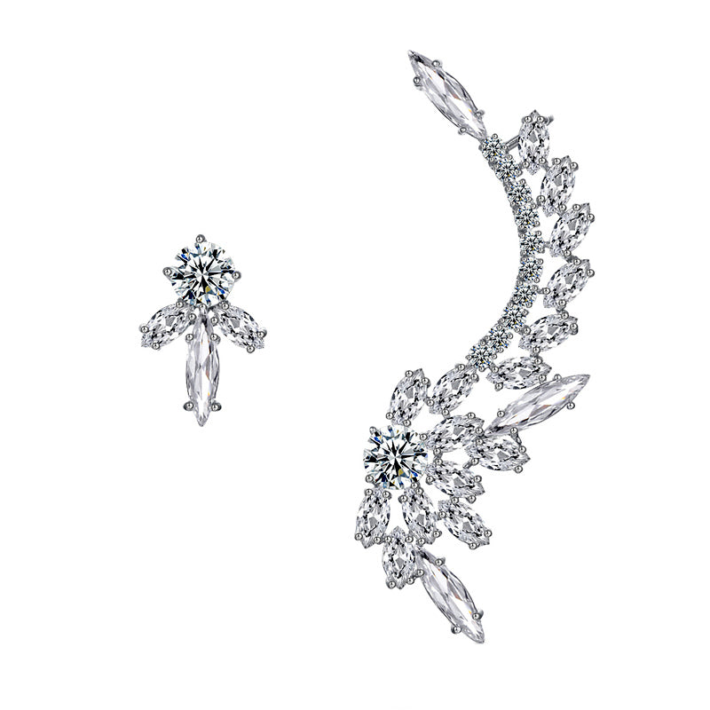 Cubic Zirconium Ear Cuff Set