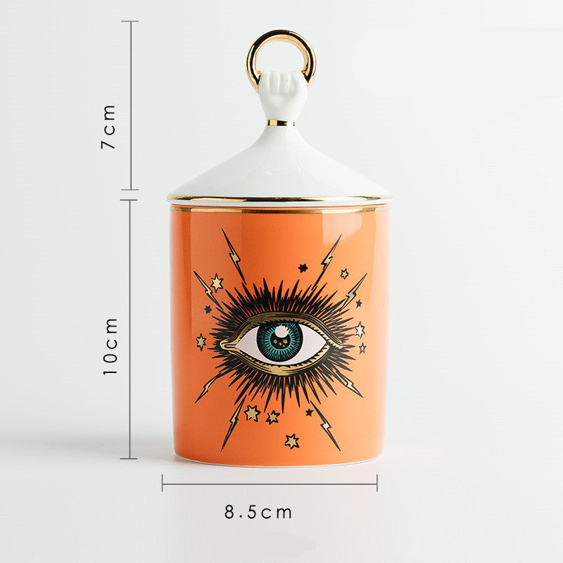 Evil Eye Ceramic Canister/Jar