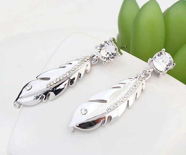 Silver Feather Earrings