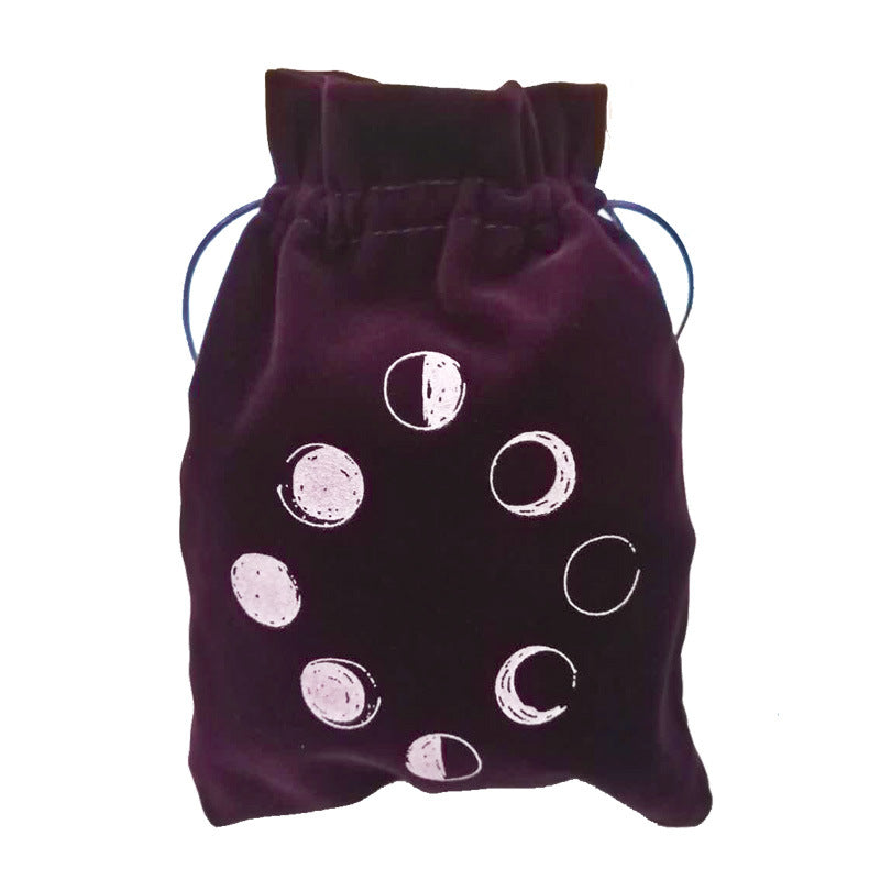 Lunar Eclipse Purple Tarot Card Storage Bag