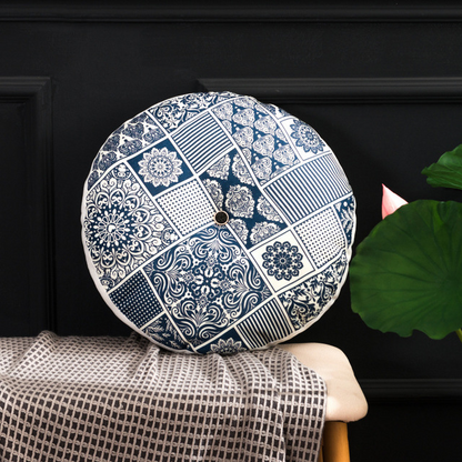 Patterned Floor Cushion/Round Cushion