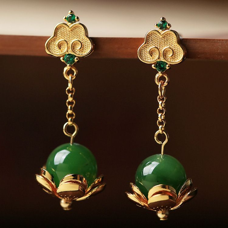 Luxe Jade Earrings