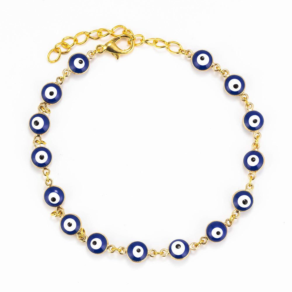 Gold Look Evil Eye Bracelet