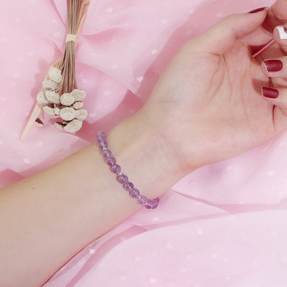 925 Silver Amethyst Crystal Bracelet