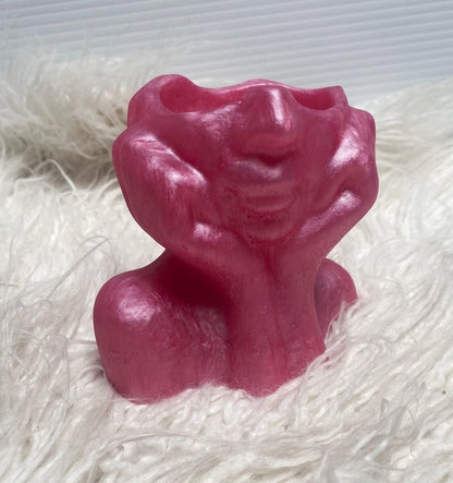 Handmade Resin Gaia Jewellery Holder - Fuchsia