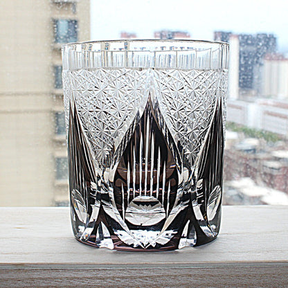 Hand Cut Crystal Glass Tumbler