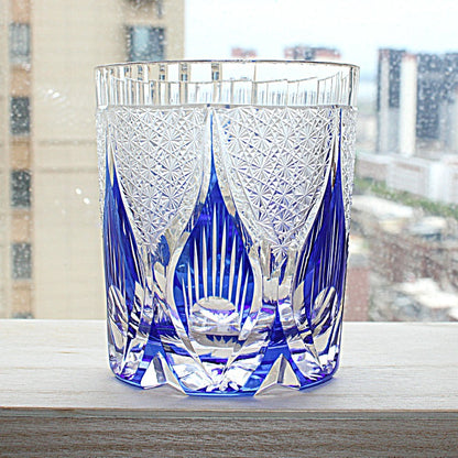 Hand Cut Crystal Glass Tumbler