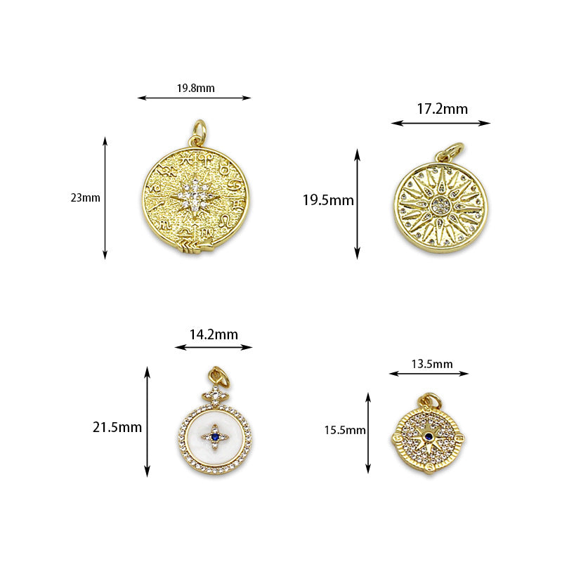 Compass Charm for Jewellery