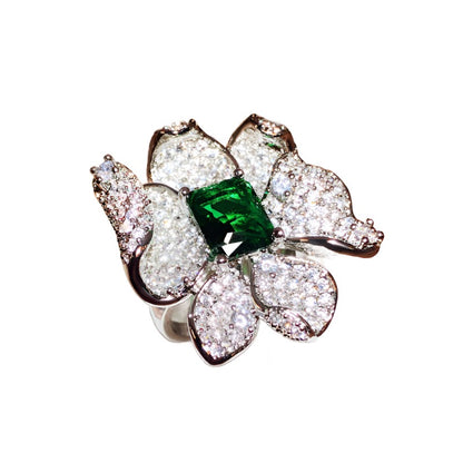 Shimmering Flower Ring