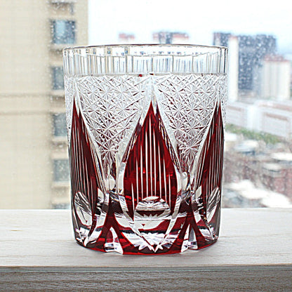 Hand Cut Crystal Glass Tumbler